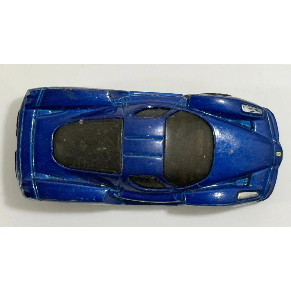 Hot Wheels Enzo Ferrari Kids 1:64 Blue Diecast Toy Car 2002 Mattel